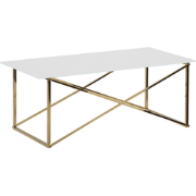 EMPORIA  - Salontafel - Wit - Veiligheidsglas