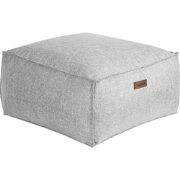 MUKKI - Poef - Grijs - 50 x 50 cm - Polyester