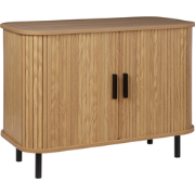 BRADLEY - Commode - Lichthout/Zwart - MDF