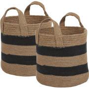 GEREDE - Mand set van 2 - Beige - Jute