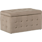 MICHIGAN - Ottomaan - Lichtbruin - Fluweel