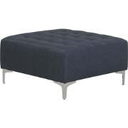 ABERDEEN - Ottomaan - Donkergrijs - Polyester