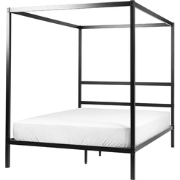 LESTARDS - Hemelbed - Zwart - 140 x 200 cm - Staal