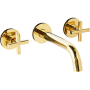 KAIETEUR - Wandgemonteerde mengkraan - Goud - Messing