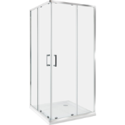 TELA - Douchecabine - Zilver - 90 x 90 x 185 cm - Veiligheidsglas