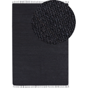 SINANKOY - Laagpolig tapijt - Zwart - 160 x 230 cm - Jute