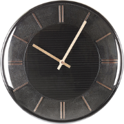 DAROCA  - Wandklok - Zwart - Synthetisch materiaal