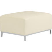 OSLO - Ottomaan - Crème - Leer