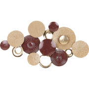 BROMINE - Wanddecoratie - Goud/Bruin - Metaal