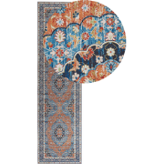 MIDALAM - Loper - Blauw - 80 x 300 cm - Polyester