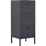 WOSTOK - Kantoorkast - Zwart - Staal