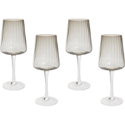QUARTZ - Wijnglazen set van 4 - Lichtgrijs - Glas