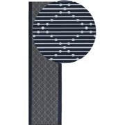 CHARVAD - Laagpolig vloerkleed - Marineblauw - 80 x 300 cm - Polyester