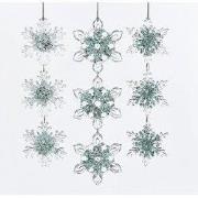 Acrylc Ice Blue Snowflake Ornament 8,2 inch