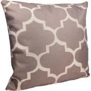 QUVIO Sierkussen gevuld 45 x 45 cm - Retro jaren '70 patroon - Bruin