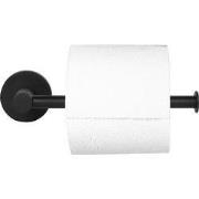 QUVIO Toiletrolhouder metaal - zwart