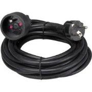 Verlengkabel 5 m zwart 3g1.5 penaarde
