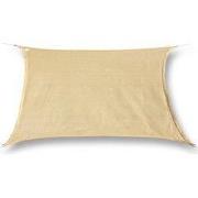 hanSe® Schaduwdoek Rechthoek Waterafstotend 2x4 m Zonnedoek Zand