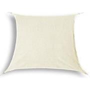 hanSe® Schaduwdoek Vierkant Waterdoorlatend 2x2 m Zonnedoek Creme