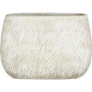 Mica Decorations Bloempot Elio - 42x20x30 cm - cement - Licht Grijs