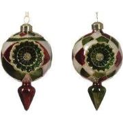Ornament glas l8b7.5h13.5 cm a2 kerst