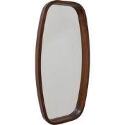 Fragix Wandspiegel Eva 40x80 Donker bruin hout