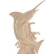 Light & Living - Ornament SWORDFISH - 33x16.5x43.5cm - Wit