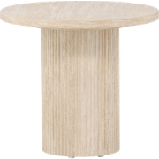 Nohr houten salontafel beige - Ø 50 cm