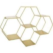 LOFT42 Hexagon Wandrek Zeshoekig - Goud - 57x80x20