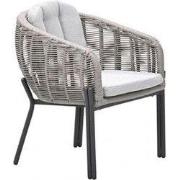 Zaragosa Dining Tuinstoel Carbon Black/Valley Sand