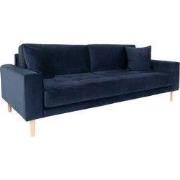 House Nordic Bank Lido 3 Zits Velvet Donkerblauw