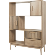 MISOU Klaus Wandkast - Met Lades - Open - Vakkenkast - met 5 Vakken - ...