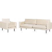 VINTERBRO - Bankenset - Lichtbeige - Fluweel