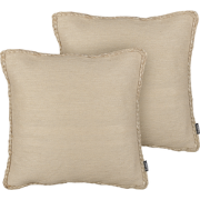 ELLIOTTIA - Sierkussen set van 2 - Beige - 45 x 45 cm - Jute