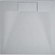 AZZURRO - Douchebak - Grijs - 80 x 80 x 3 cm - SMC (kunststof)