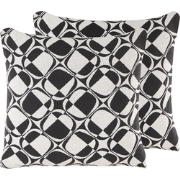 KOTURE  - Sierkussen set van 2 - Wit - 45 x 45 cm - Katoen