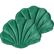 CONSOLIDA - Sierkussen set van 2 - Smaragdgroen - Fluweel