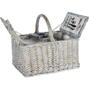 GROSEILLE - Picknickmand voor 4 - Grijs - Wilgenhout