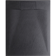 AZZURRO - Douchebak - Zwart - 120 x 80 x 3 cm - SMC (kunststof)