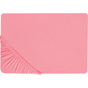 JANBU - Laken - Koraalrood - 140 x 200 cm - Katoen
