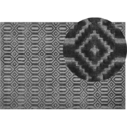 ADATEPE - Laagpolig vloerkleed - Donkergrijs - 160 x 230 cm - Viscose