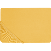 JANBU - Laken - Mosterdgeel - 90 x 200 cm - Katoen