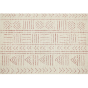 EDIRNE - Laagpolig vloerkleed - Beige - 140 x 200 cm - Katoen