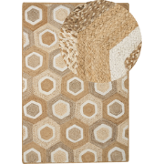 BASOREN - Laagpolig vloerkleed - Beige - 200 x 300 cm - Jute