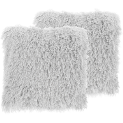 CIDE  - Sierkussen set van 2 - Lichtgrijs - 45 x 45 cm - Polyester