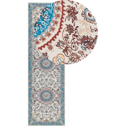 GORDES - Loper tapijt - Lichtbeige - 60 x 200 cm - Polyester