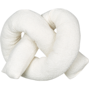 GLADIOLUS - Knoopkussen - Gebroken wit - Teddystof