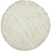 MUST Living Carpet Asuri round small,Ø150 cm, ivory, 80% wool 20% cott...