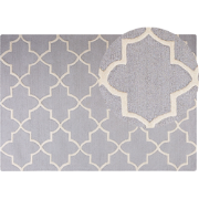 SILVAN - Laagpolig vloerkleed - Lichtgrijs - 160 x 230 cm - Wol