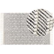 KAVAK - Modern vloerkleed - Gebroken wit - 160 x 230 cm - Wol